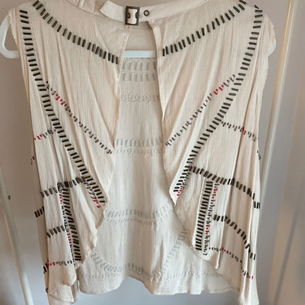 Open Back Embellished Tank - Picture 2 of 3